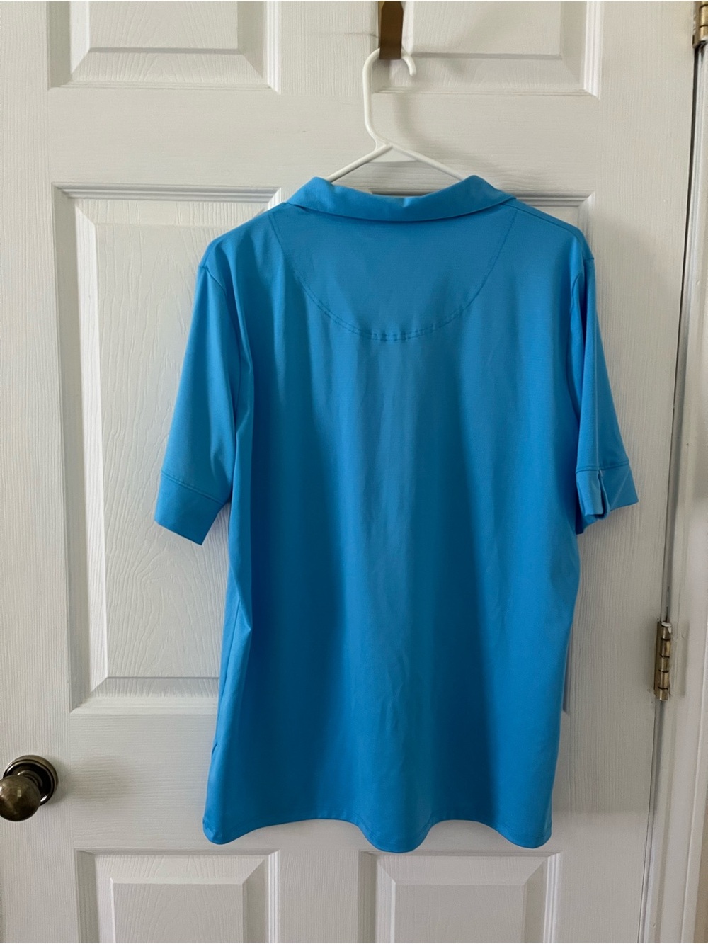 Sport Haley Womens Turquoise Short Sleeve Polo - Picture 2 of 6